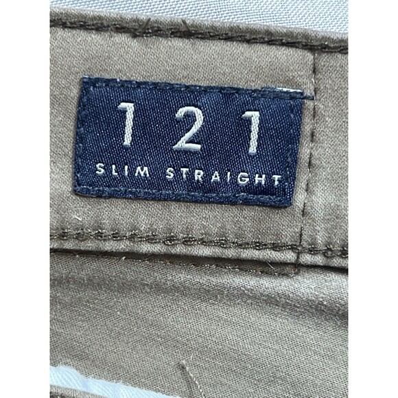 Lucky Brand 121 Slim Straight Men's Pants Brown Casual Chinos Size 34/32 - Picture 8 of 12